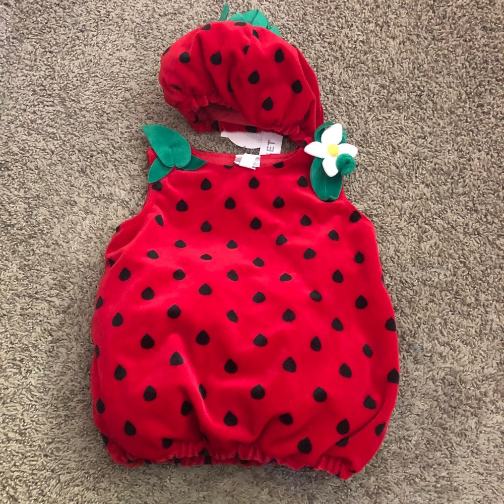 Strawberry Halloween Costume Size 9-12 Months